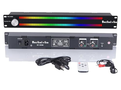 Decibelvibe TNZ SGVUM6 - Medidor de Audio gráfico VU con Entrada y Salida Auxiliar Trasera RCA/3.5, Entrada inalámbrica a través de un micrófono Integrado, con 19 Colores para el hogar, Profesionales Decibelvibe TNZ SGVUM6 - Medidor de Audio gráfico VU con Entrada y Salida Auxiliar Trasera RCA/3.5, Entrada inalámbrica a través de un micrófono Integrado, con 19 Colores para el hogar, Profesionales