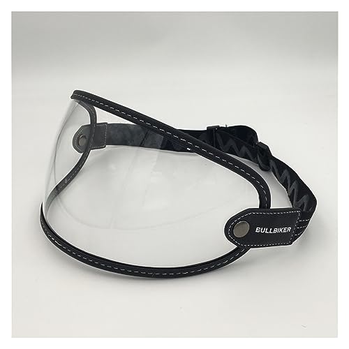 MAUWEY Casque Lentille Visière pour la pour Biltwell pour Gringo pour Bell pour Ruby Casques Lunettes Retro Casques de Moto Pare-Brise Bulle Lunettes de...