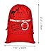 Xunlong Santa Sack Christmas Bag Large Cotton Santa Bag with Drawstrings for Christmas Presents 27.5
