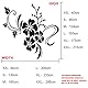 3D Wandaufkleber Blumen Spiegel Wandtattoo Blumen Aufkleber Moderne Kunst ​Wanddeko Sticker für Wohnzimmer Halle Schlafzimmer Home Sofa Wand Badezimmer Kindergarten