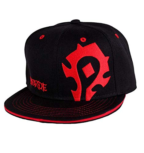 World of Warcraft Horda logotipo del casquillo del Snapback gorra de béisbol roja negro