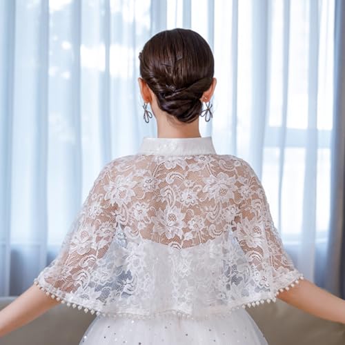 Soft Tulle Wedding Shawl Bridal Cape Sheer Dress Cover Up Evening for Women Girls Dresses3