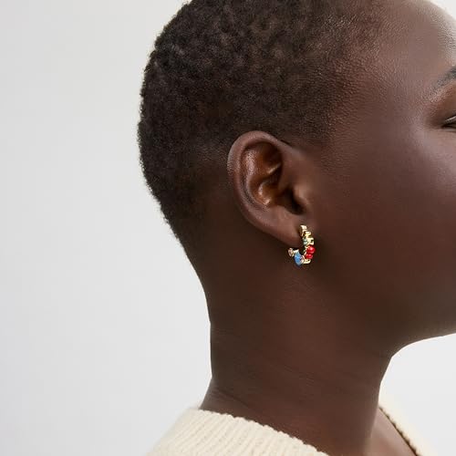 COACH Womens Signature Charm Huggie Earrings4