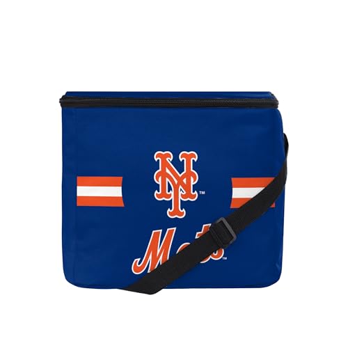 Image of FOCO MLB Officially Licensed Primary Logo Team Stripe 6 or 12 Pack Soft Insulated Game Day Baseball Lunch Tote Cooler