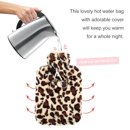 Bolsa de agua caliente portátil para aliviar dolores musculares SOLUSTRE de felpa suave 7