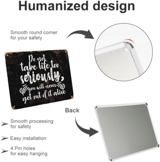 Miniatura 3 de Metal Sign Merry Christmas Alaskan Malamute Tin Sign Retro Wall Decor For Home Coffee Bar Funny Aluminum Sign 8x12 inch