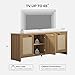 SICOTAS TV Stand for Living Room Boho Entertainment Center for Bedroom with 4 Rattan Cabinets Farmhouse Television Stands with Storage Large Media Console Table for TVs up to 65 Inch