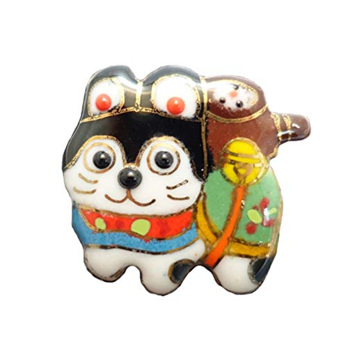 【UncleZ】 七宝焼き ピンブローチ 犬張り子2