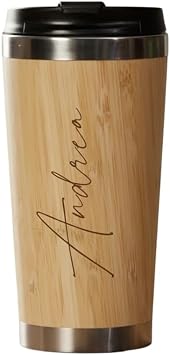 ukgiftstoreonline Personalised Insulated Travel Mug Gift Any Name Script Font