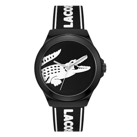 Lacoste Reloj Analógico de Cuarzo para hombre con Correa en silicona Negro - 2011185
