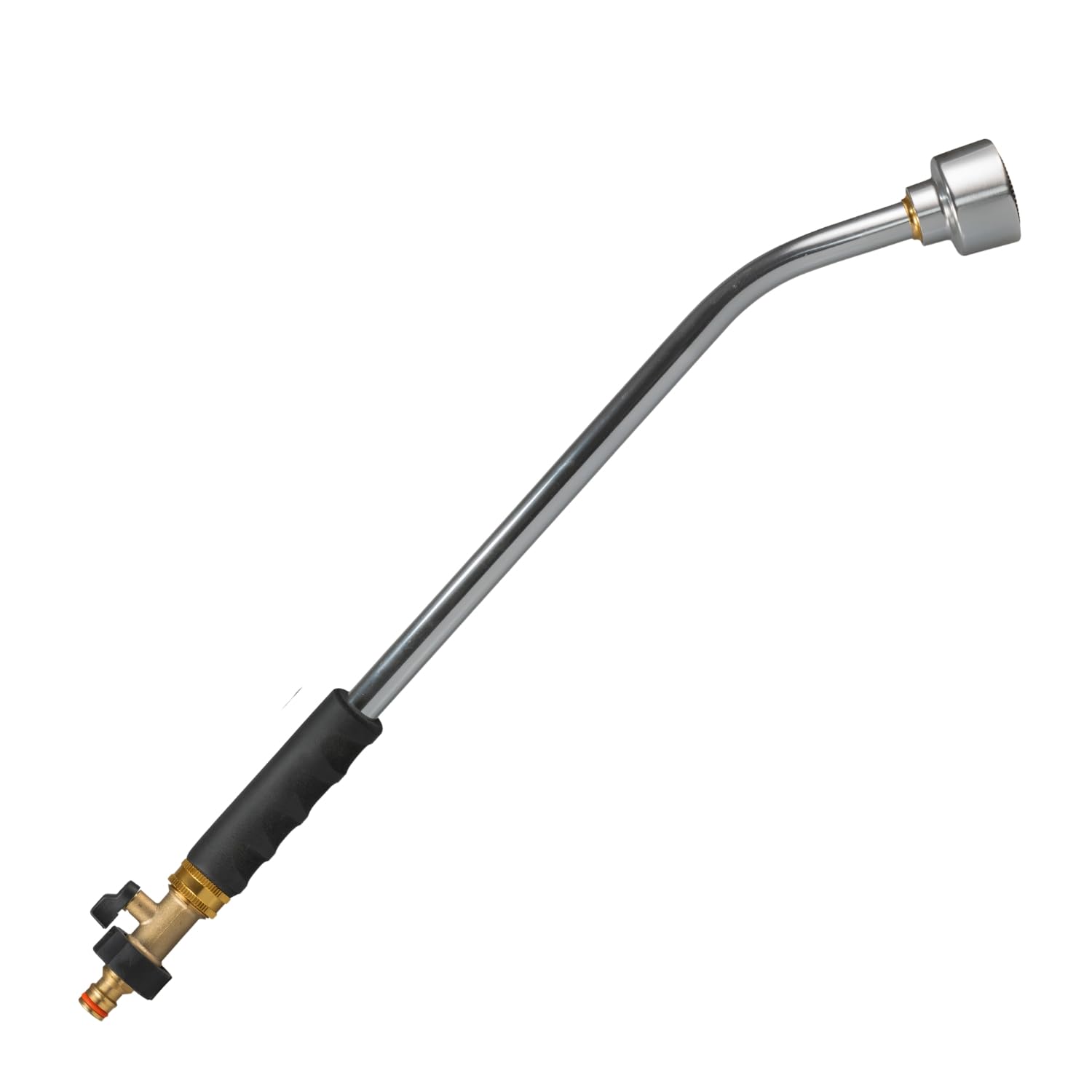 Watering Lance 50cm 75cm 90cm Garden Nursery Aluminium Quick Fitting Hose Pipe Brass Valve Irrigation Flow Rate Regullation Non-Slip Handle Aluminium (50cm)