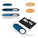 imluckies Metal Webcam Cover Slide, 0.023in Camera Cover for Laptop Computer, MacBook Pro/Air iMac iPad Tablet iPhone 8/7/6 Plus, Echo Show/Spot Web Camera Blocker Protect Your Privacy [2 Pack Blue]