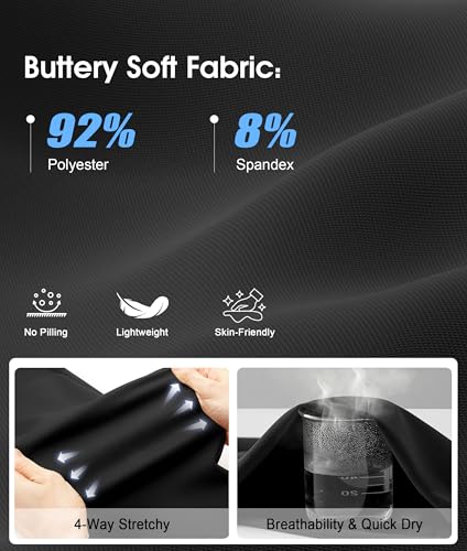 Image of NEW YOUNG Capri Leggings with Pockets for Women High Waisted Workout Leggings Tummy Control Yoga Pants