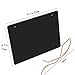Booluee 4 Pack Double Sided Hanging Chalkboard Signs, Vintage Erasable Message Board Blackboards Signs for Wedding Kitchen Party Home Wall Decoration Kids Crafts, 6.7