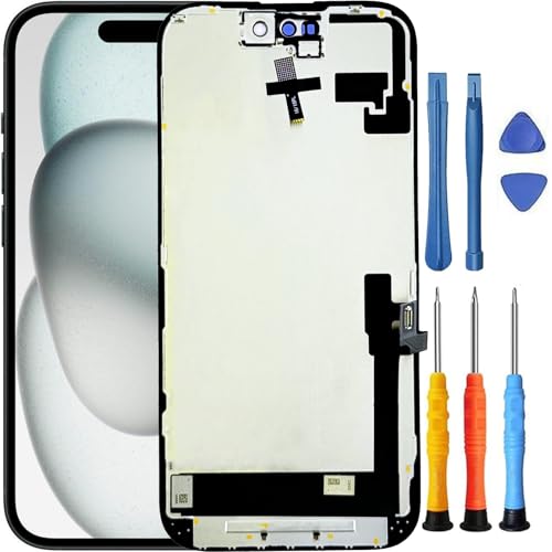 Foufinin for iPhone 16 Screen Replacement for iPhone 16 Screen Replacement A3081 A3286 A3287 A3288 for iPhone 16 LCD Display Touch Digitizer Assembly with Tools