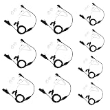 Klykon 10-Pack Acoustic Tube Earpiece Compatible with Yaesu Vertex VX-261