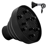 【 Difusor Pelo Universal Plegable 】: Nuestros difusores para secador universales son compatibles con la mayoría de secadores del mercado, se han adaptado el diseño plegable para fácil almacenamiento y ahorro de espacio. Ese difusor puede disipar el calor de manera uniforme al secar el pelo para mantener los rizos en su forma y protejer la textura natural del pelo. Apto para cabello de todo estilo.