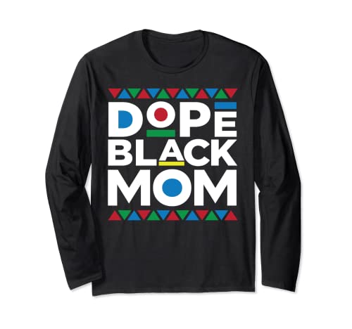 Black History Month Dope Black Mom Manga Larga