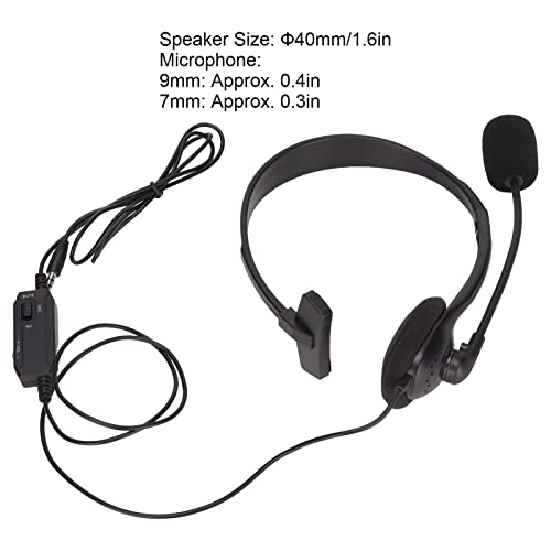 Fecamos Customer Service Headset, Plug And Play Noise Reduction Black Telephone Headset For Offices For Computers #TOP5