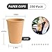 Lamosi 100 Count 12 oz Paper Cups, Disposable Kraft Paper Coffee Cups 12 Ounce for Hot/Cold Beverages, Water, Party, Picnic, Travel, Events