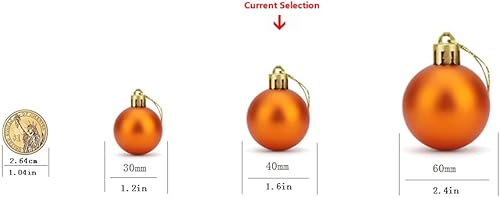 Miniatura 4 de ZYBenda 24 unidades de bolas brillantes, pulidas y brillantes para árbol de Navidad, inastillables, para decoración de árbol de Navidad, colgantes