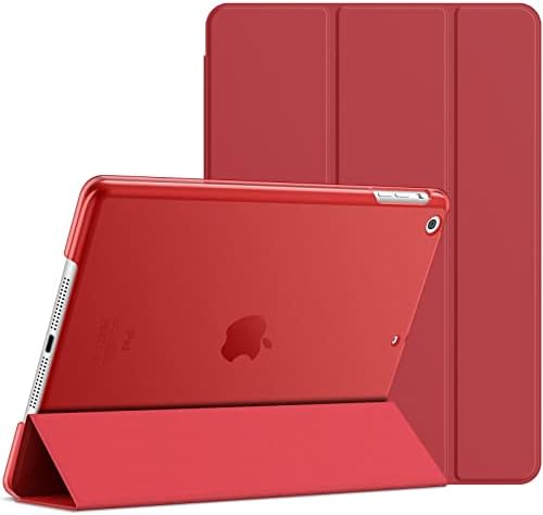 JETech Case for iPad Air 1st Edition (NOT for iPad Air 2/3/4/5), 9.7 Inch, Smart Cover with Auto Wake/Sleep (Red)