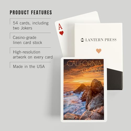 Lantern Press California Coast con 52 Cartas Poker miniatura 3