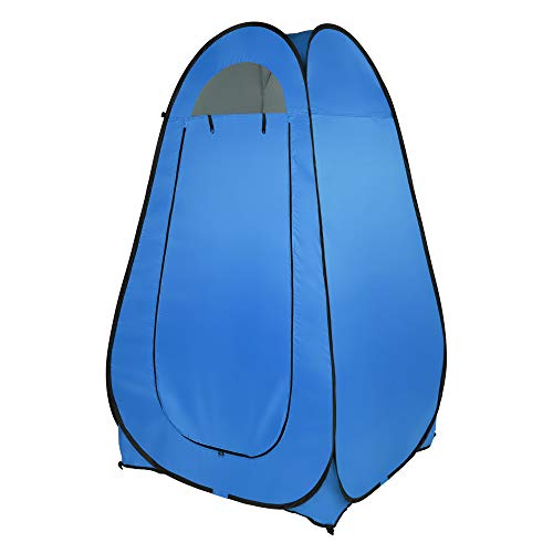 Outvita Shower Tent, refugio portátil para exteriores de 74'' para camping, senderismo, pesca y picnic con bolsa de transporte (Azul)