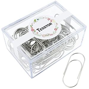 Tesstor Große Büroklammern 5,1 cm, 50 Stück