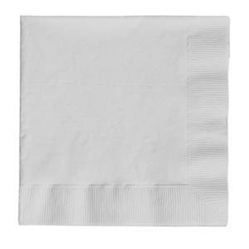 Creative Converting Value Paper Beverage Napkins, White, 200-Count-1 Pack, One Size, multicolor