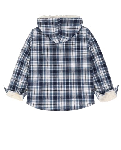 Image of ZENTHACE Boys Sherpa Fleece Lined Flannel Jacket
