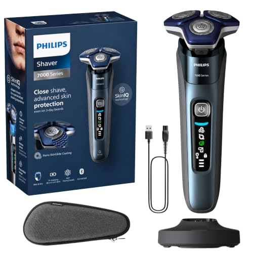 Philips Rechargeable Wet/Dry Electric Shaver with SenseIQ and Comfort Glide Ring Technology, Battery Powered, Silver - image 1