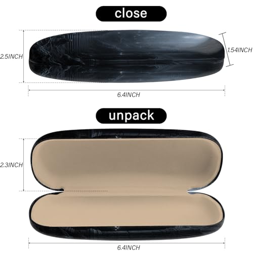 Image of Eyeglasses Case Hard Shell Protective Case for Glasses Eyeglass Box with Cleaning Cloth for Boys Men Man Cute Aesthetic