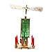 Kurt Adler Wood Alpine House Carousel with Candles, 12-Inch