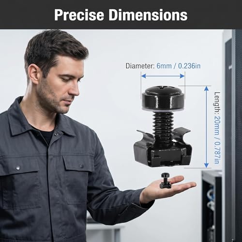 Écrous et vis pour rack de serveur M6 haute résistance