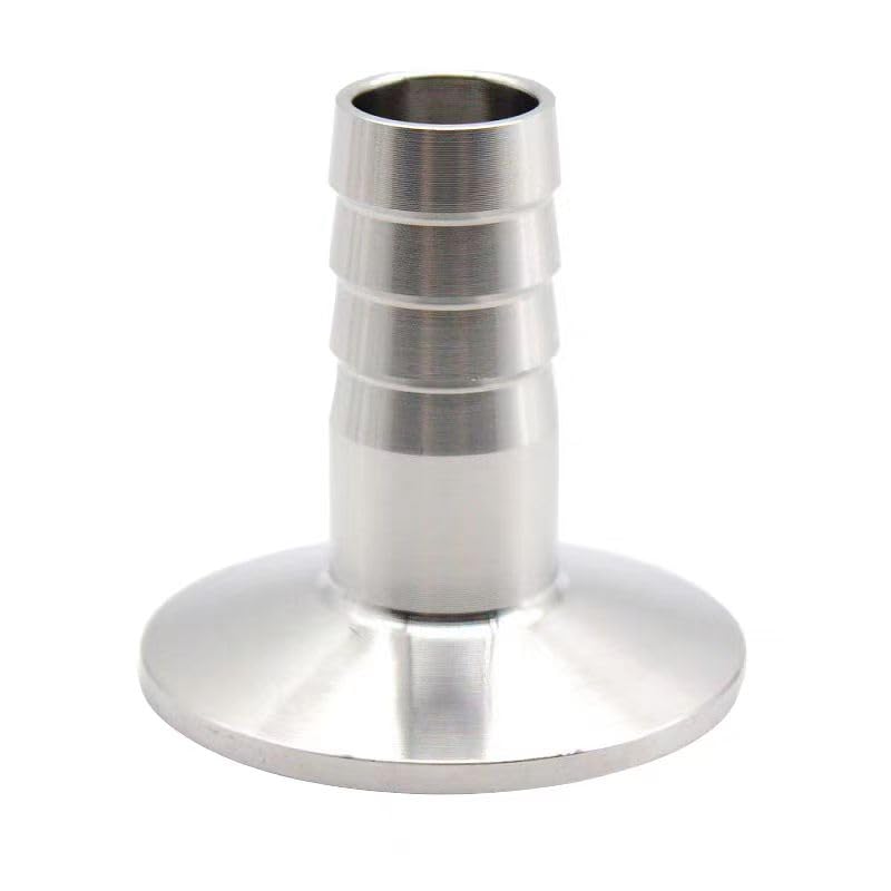 Raccord cannelé sanitaire Tri-Clamp en acier inox SS304 durable Od 10mm