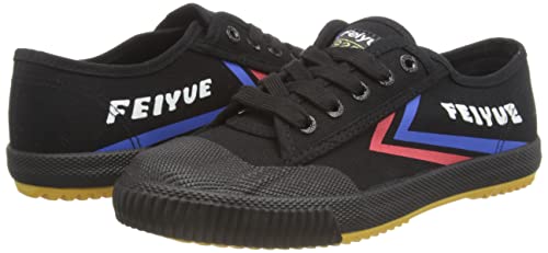 FEIYUE Unisex Kinder Fe Lo 1920 Canvas Sneaker Black/Blue/Red, 11Y, 29 EU