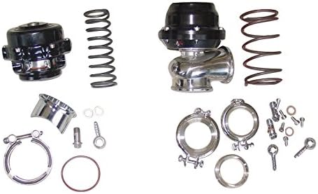 XS-Power 50mm BOV AND 44mm Wastegate Combo Turbo blow off valve and Waste Gate BLACK
