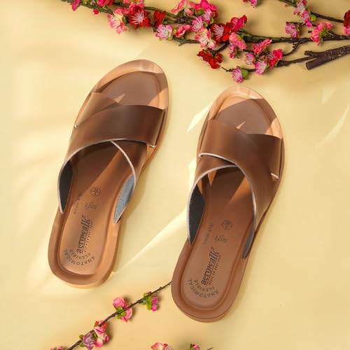 Image of AEROWALK Stylish Fashion Slipper for Women | Comfortable| Lightweight | Anti Skid | Casual Office Footwear (ATB2)