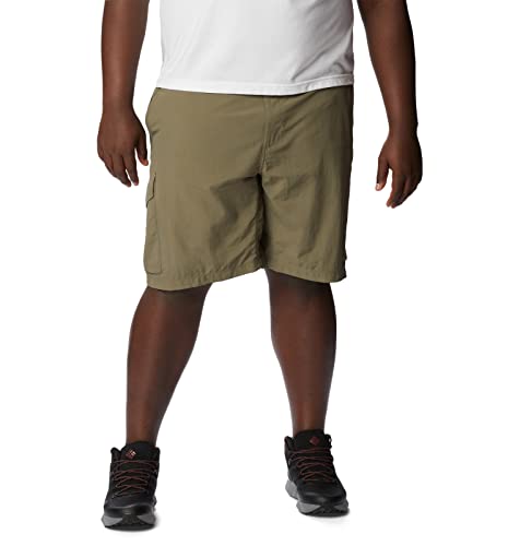 Image of Columbia Men's Regular Fit Shorts (AM4723 Cypress Heather Camo Print 40)