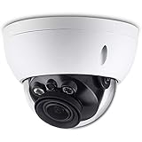 4MP PoE IP Network Camera HDBW4433R-ZS, 2.7mm~13.5mm Varifocal Motorized Lens,5X Optical Zoom, 2K HD(2592×1520), Outdoor Surveillance Dome Camera,IR Night Vision 98ft,SD Slot,IP67,IK10,WDR