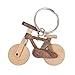Produktbild ootb Holz Schlüsselanhänger Fahrrad - Ideal Fahrrad Geschenk - Schlüsselbund Fahrrad