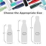 Volhoply 17oz Insulated Stainless Steel Water Bottle, Double Wall Vacuum Flask, Keeps Cold 24h & Hot 12h, Available in Packs of 1, 4, or 8（Silver,1 Pack) - Image 2