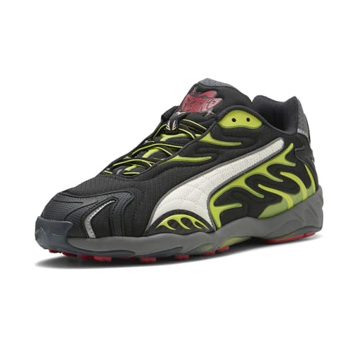 PUMA Mens Inhale Mesh Lace Up Sneakers Shoes Casual - Black2