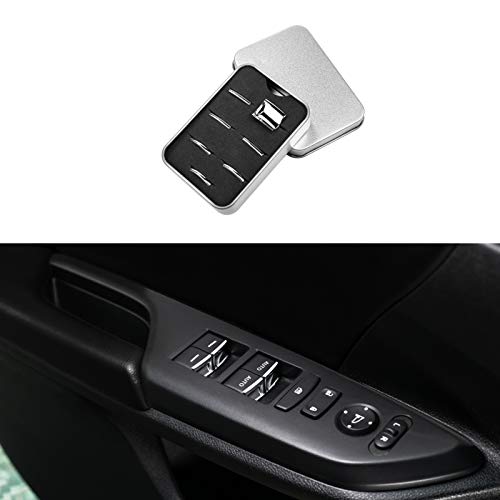 Thenice 10th Gen Civic Window Control Switches Trims Window Lift Button Decals for Honda Civic 2020 2019 2018 2017 2016