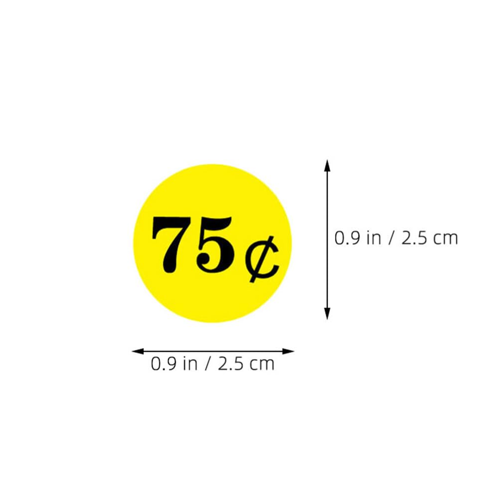 HOODANCOS Label Stickers for Containers 6 Bags of Bright Round Stickers for Supermarket Sale Pricing