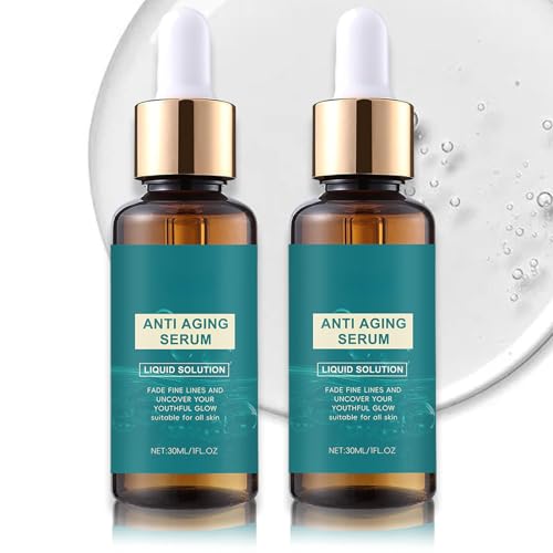 2Pcs Olavitas Liquid Solution Anti Aging Serum Olavitas Serum for Wrinkles Serum to Reduce Fine Lines and Wrinkles Instant Face Lift Face Serum for Smooth & Plump Skin for All Skin Types