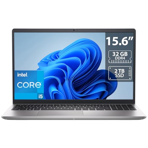 Dell Laptop DC15250: Intel Core i5 1334U, RAM 32GB DDR4, SSD 2TB, Pantalla 15.6" LED, Windows 11 Home.