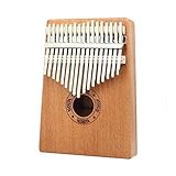 Kalimba Daumen Klavier 17 Holz Mahagoni -Daumen Klavier Musikinstrument mit Tuninghammer for Anfänger wenfeng1991