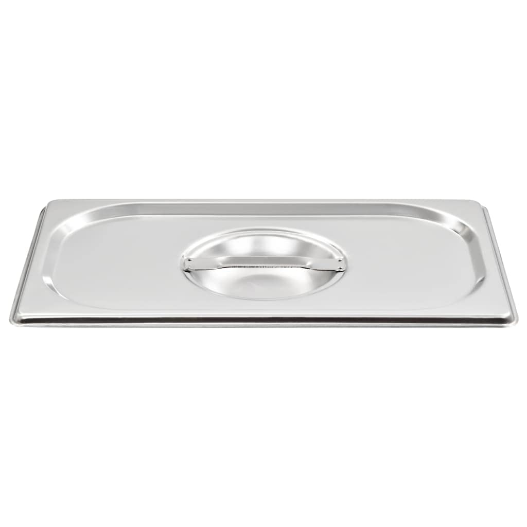 Coperchio per GN 1 4 contenitori in acciaio inox 4 pz. 265 x 162 mm per contenitori gastronorm, buffet, catering, mense, ristoranti e cucina per copertura e igiene